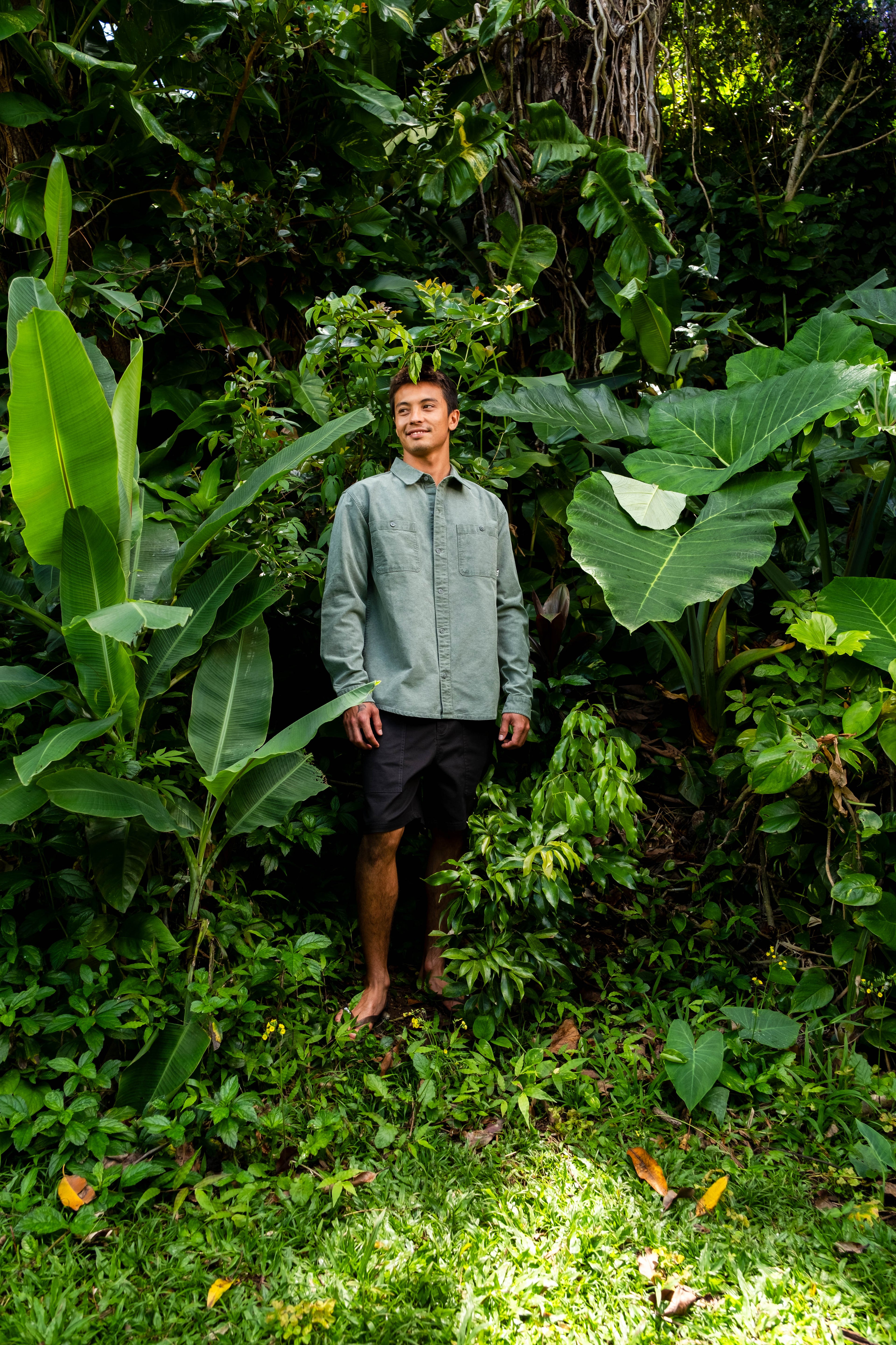 T&C Surf Designs Town Over Shirt - Gray Green