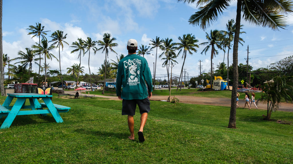 Koï Lightning T-shirt manches longues-Green Sea