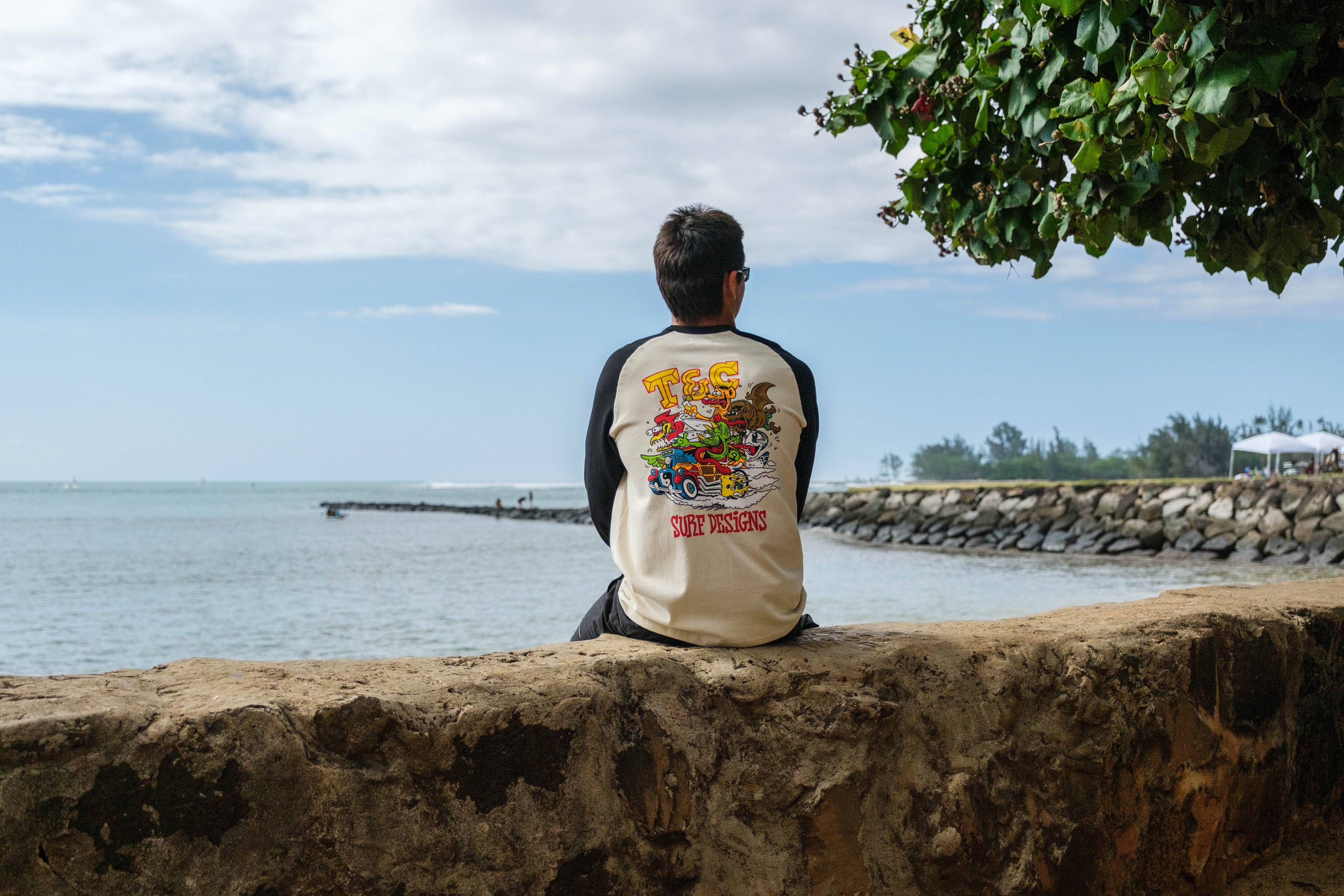 T&C Surf Designs Jon Fink L/S T-Shirt - Greige