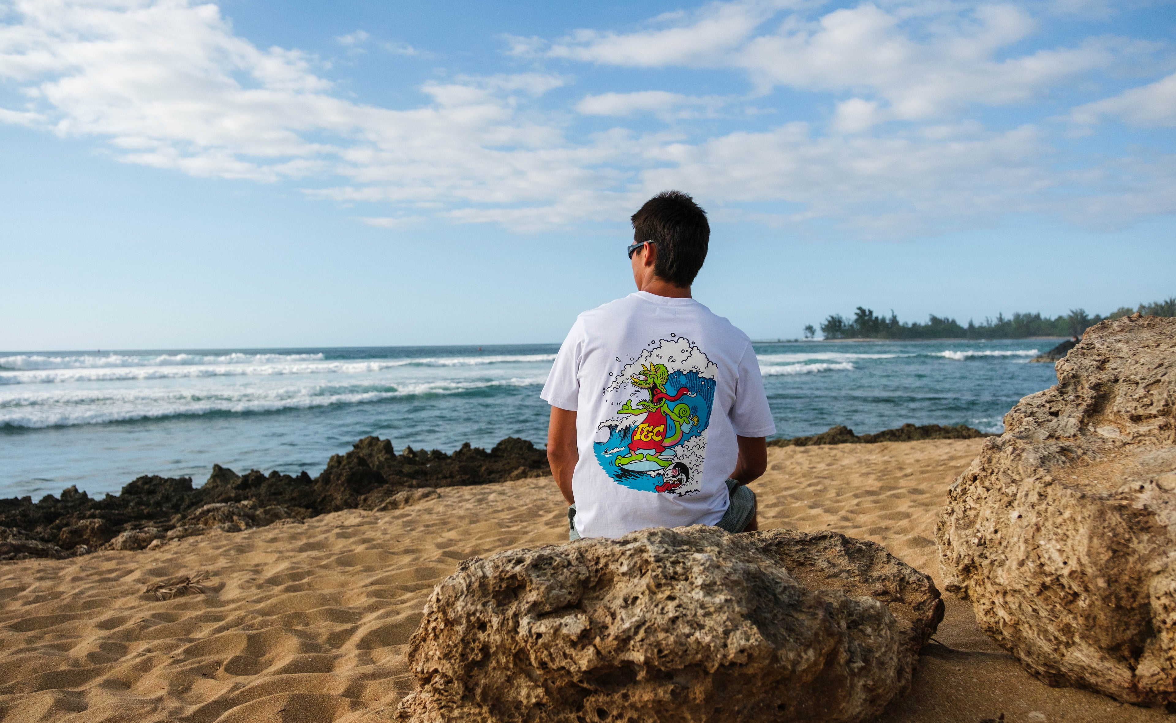 T&C Surf Designs Jon Fink Scene S/S T-Shirt - White