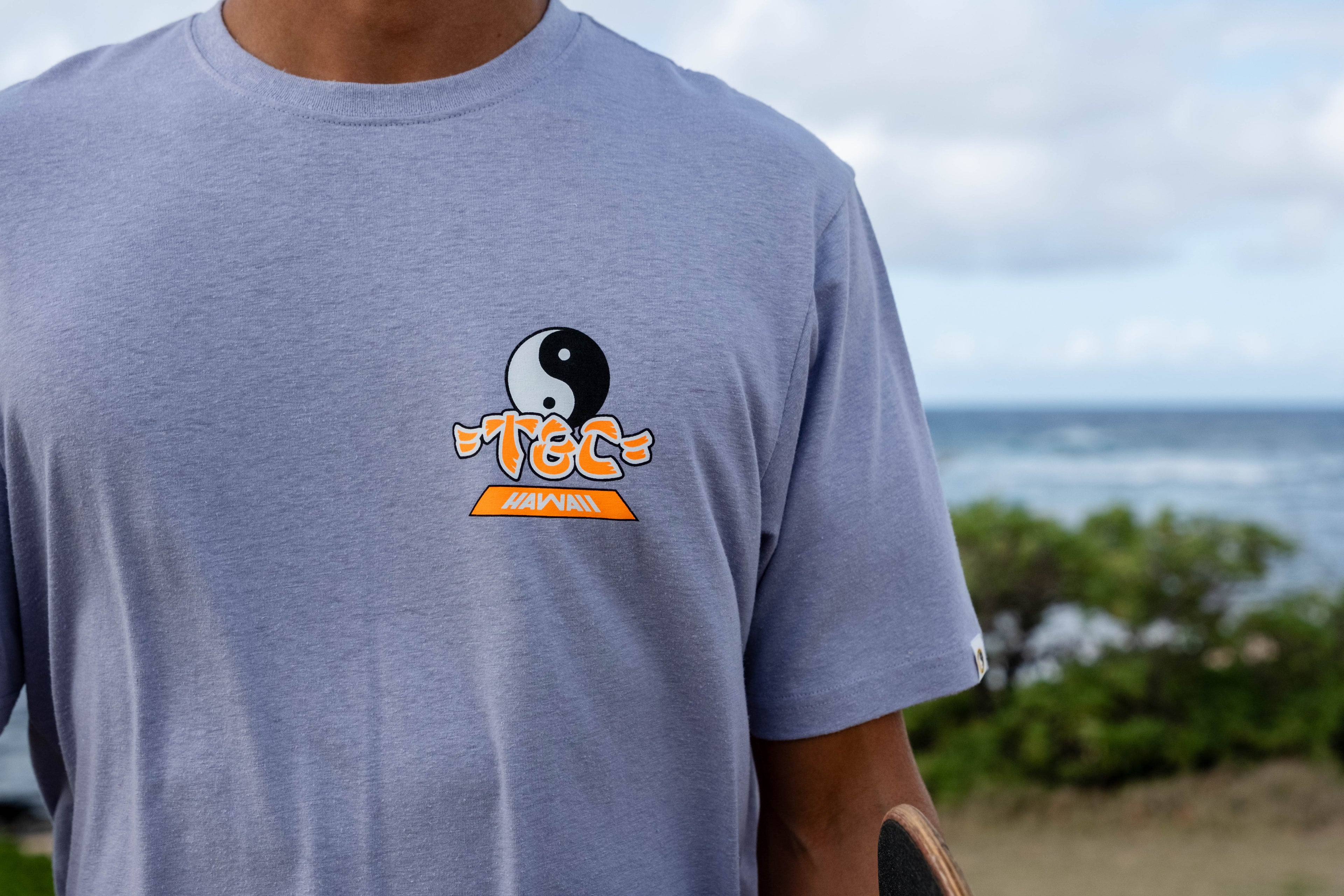 T&C Surf Designs Palms S/S T-Shirt - Washed Lavender