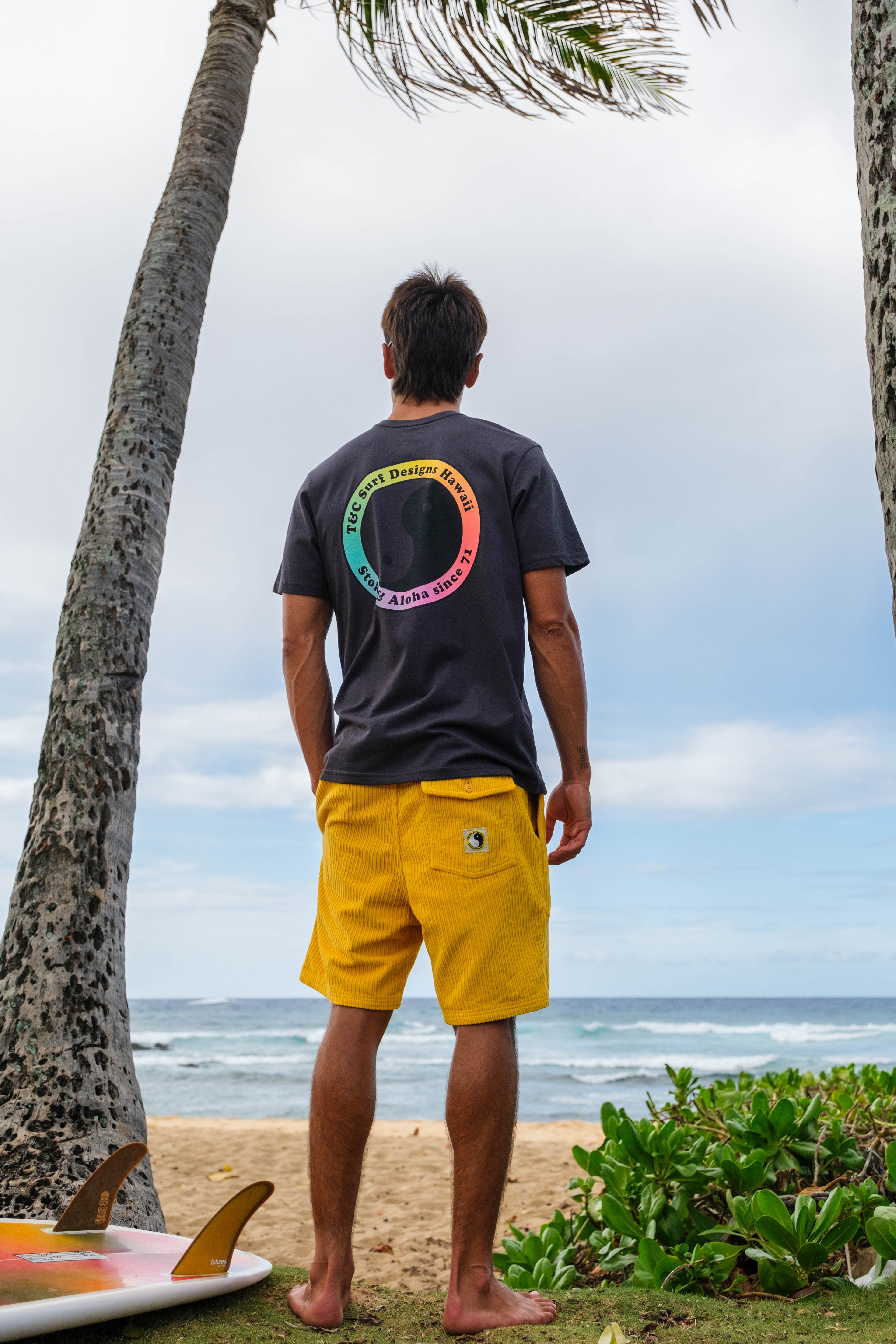 T&C Surf Designs YY 71 Logo S/S T-Shirt - Washed Black