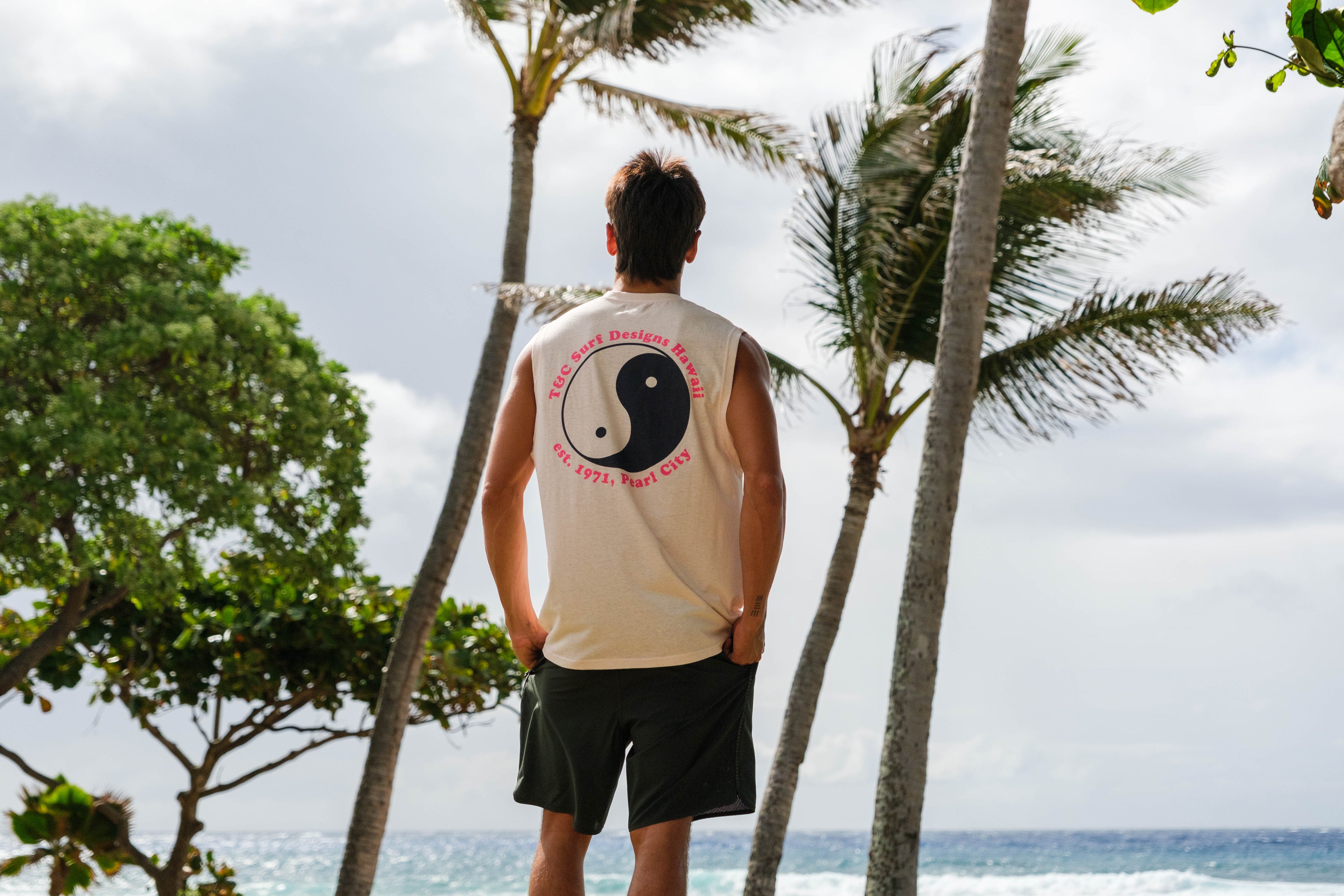 T&C Surf Designs OG Muscle S/S T-Shirt - Used Pink