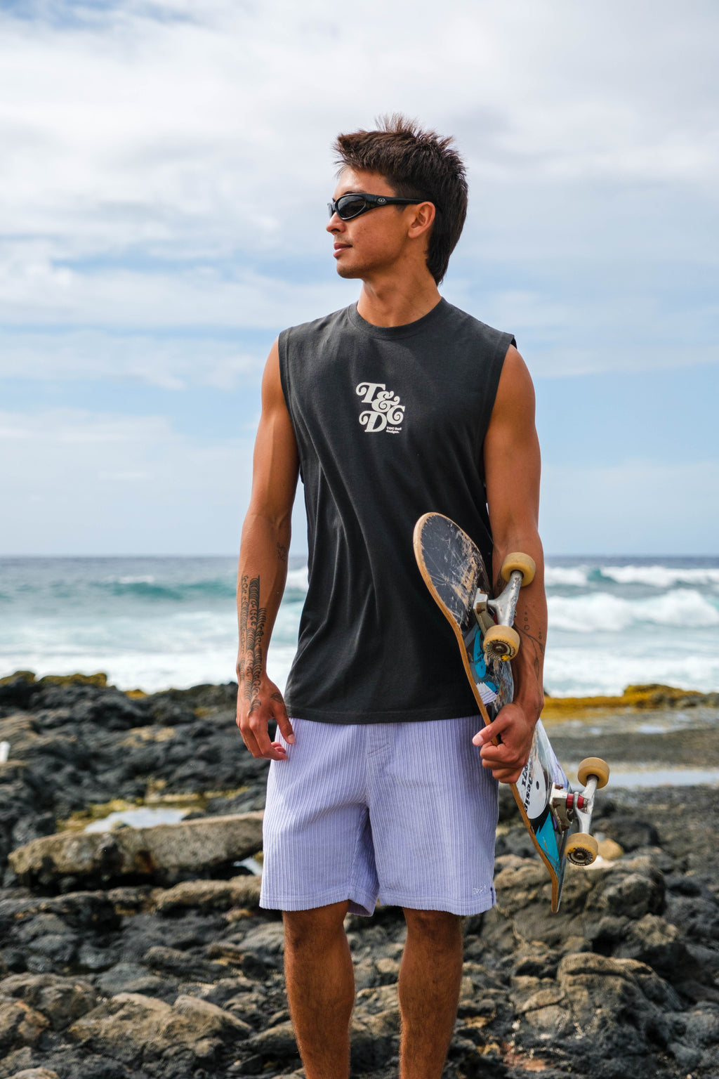 T&C Surf Designs OG Muscle S/S T-Shirt - Washed Black