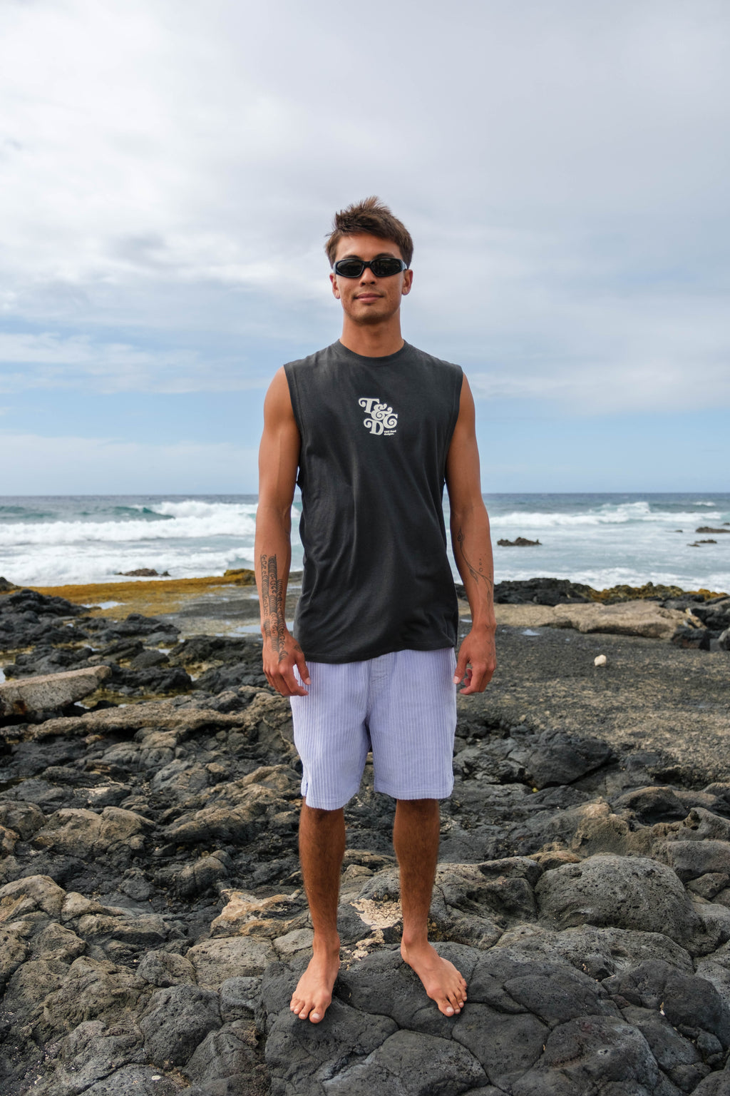 T&C Surf Designs OG Muscle S/S T-Shirt - Washed Black