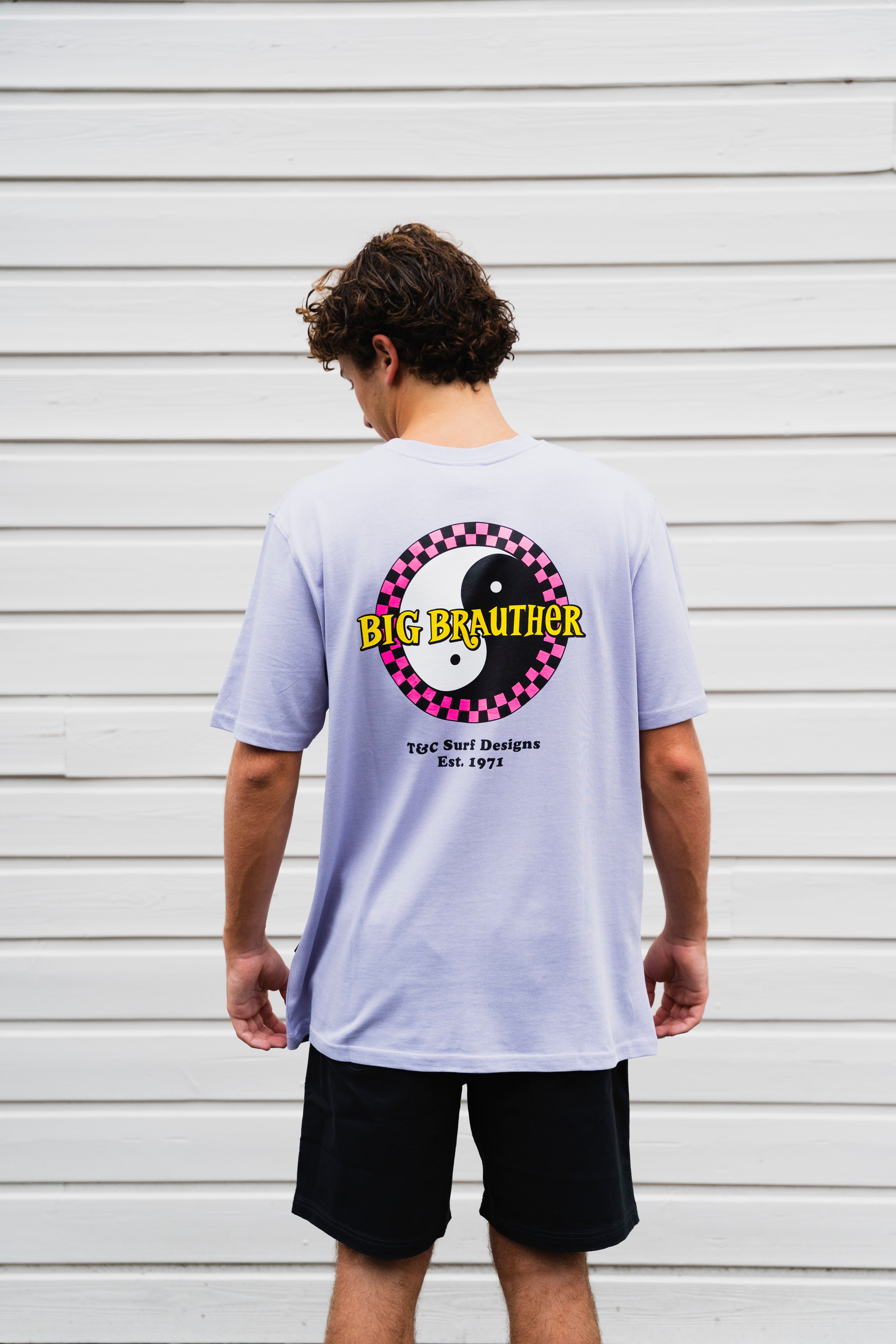 BIG BRAUTHER X T&amp;C Surf Designs T-shirt - Washed Lavender