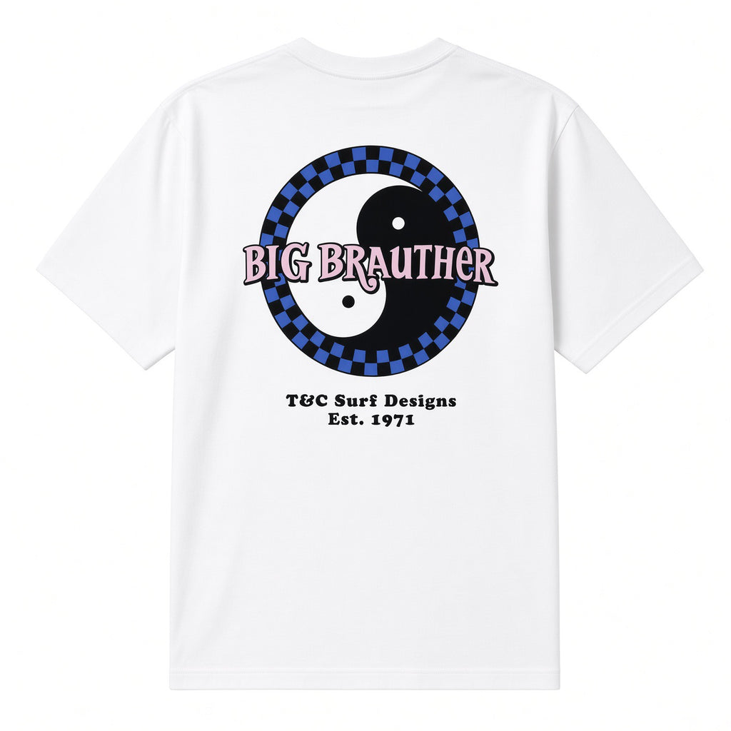Big Brauther Checker T-shirt manches courtes - White