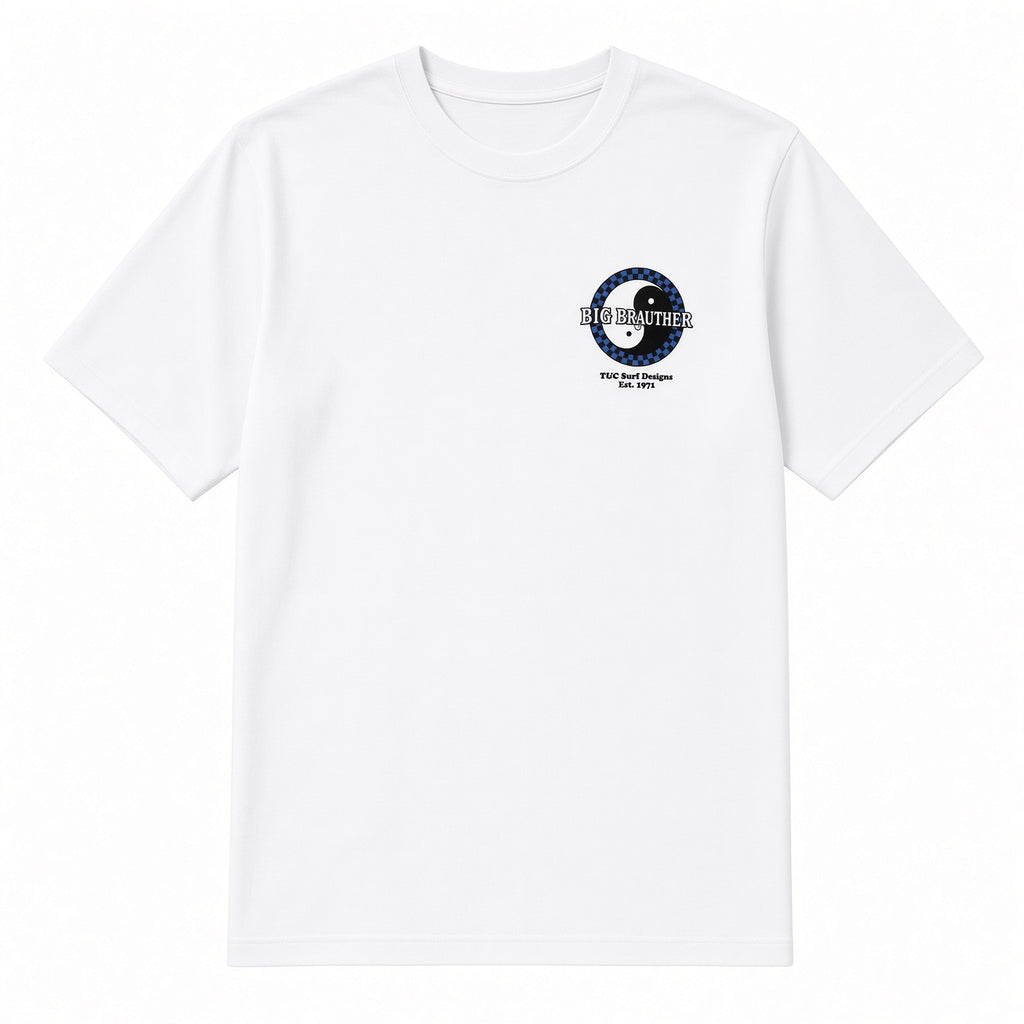 Big Brauther Checker T-shirt manches courtes - White
