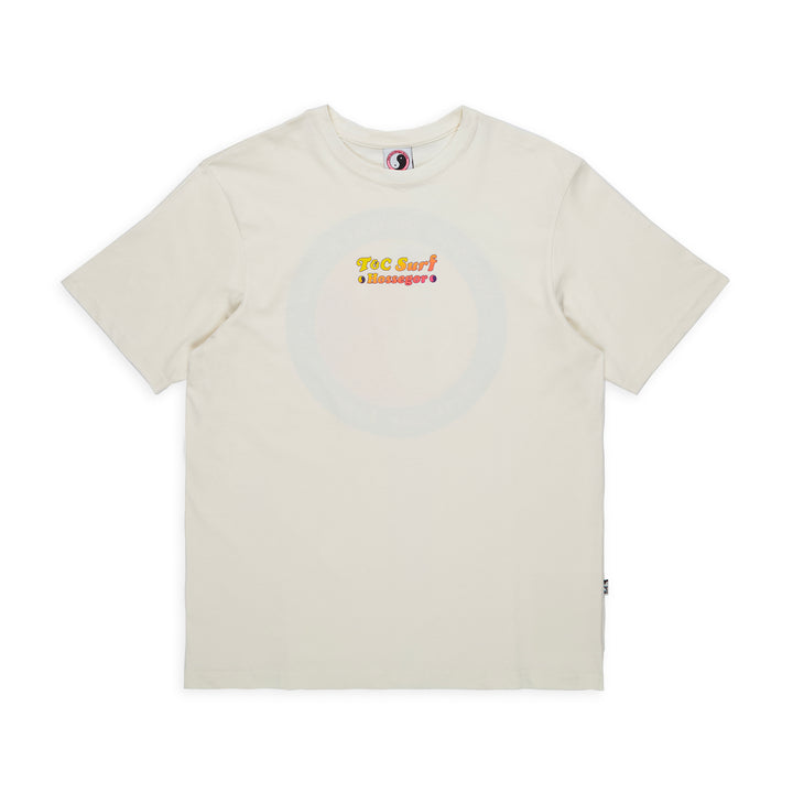 T&C Surf Designs YY 71 Destination Hossegor S/S Tee - Off White/Pink