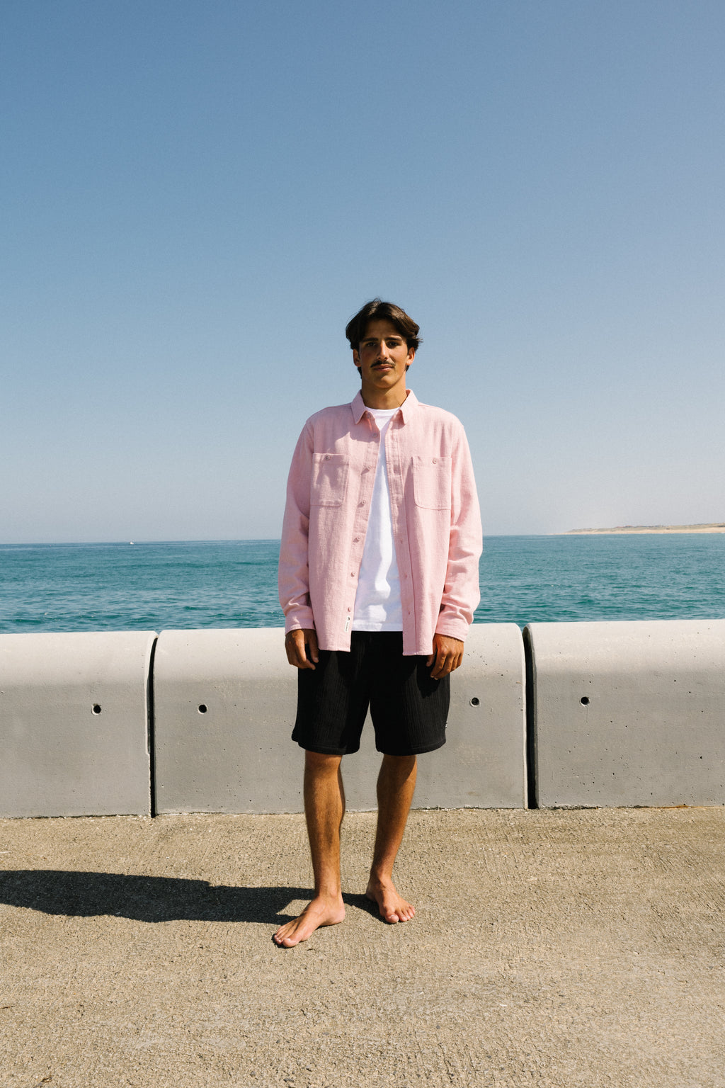 T&C Surf Designs Town Over Shirt - Old Pink