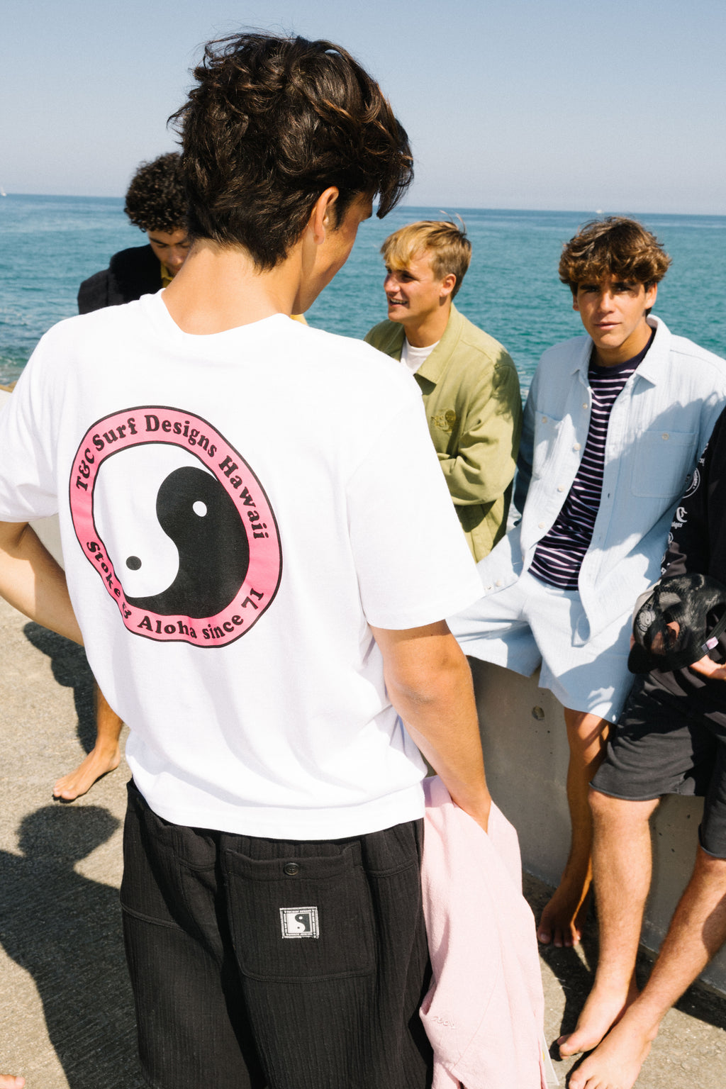 T&C Surf Designs YY 71 Logo  S/S Tee-White