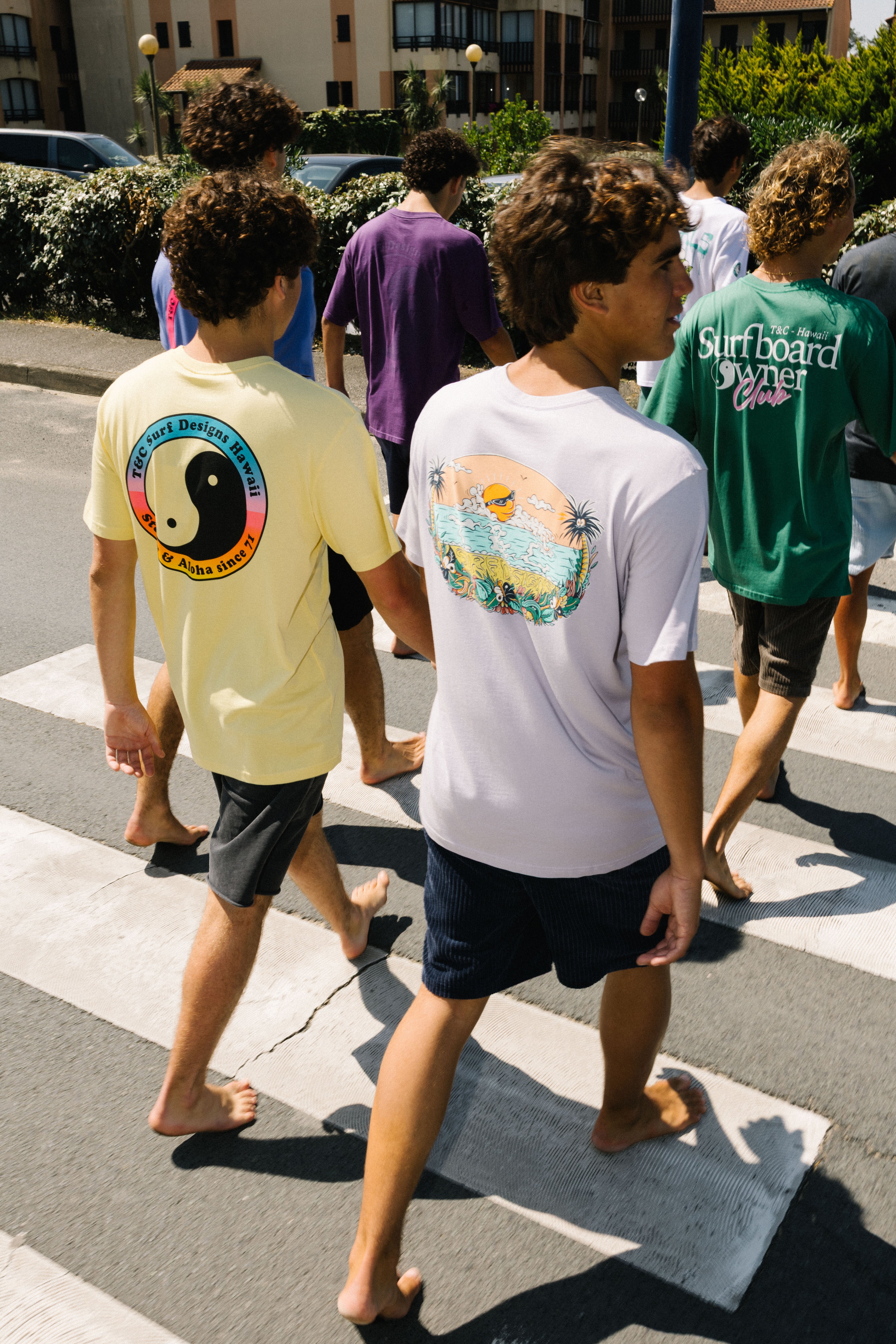 T&C Surf Designs YY 71 Logo  S/S Tee-Washed Yellow