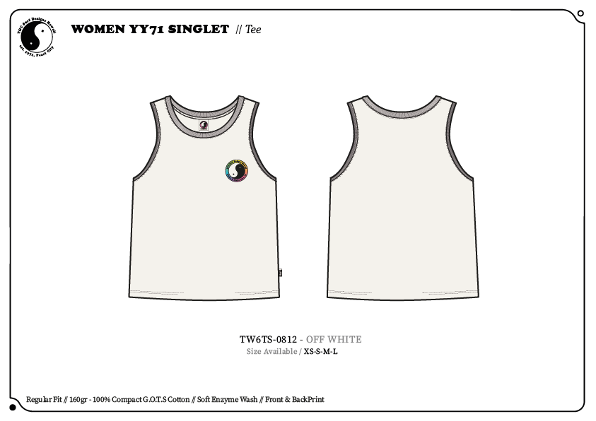 T&C Surf Designs Women Singlet T-Shirt - Off White