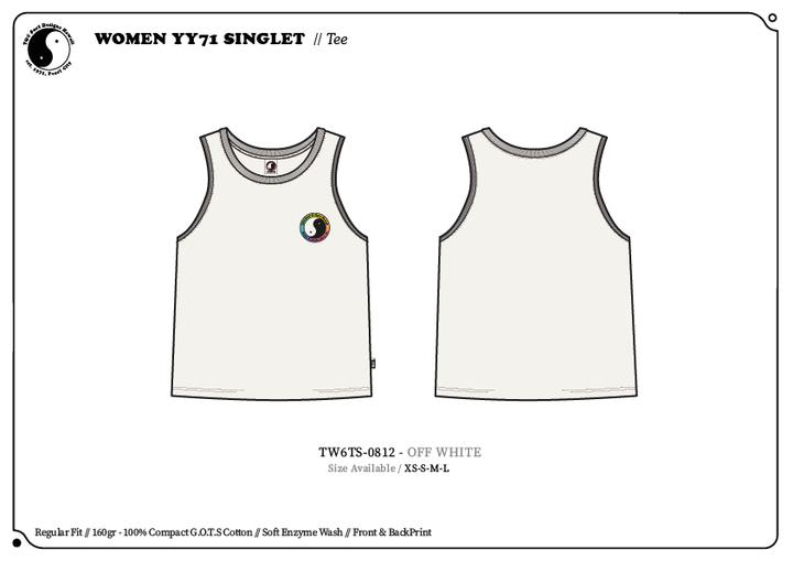 T&C Surf Designs Women Singlet Tee - Off White