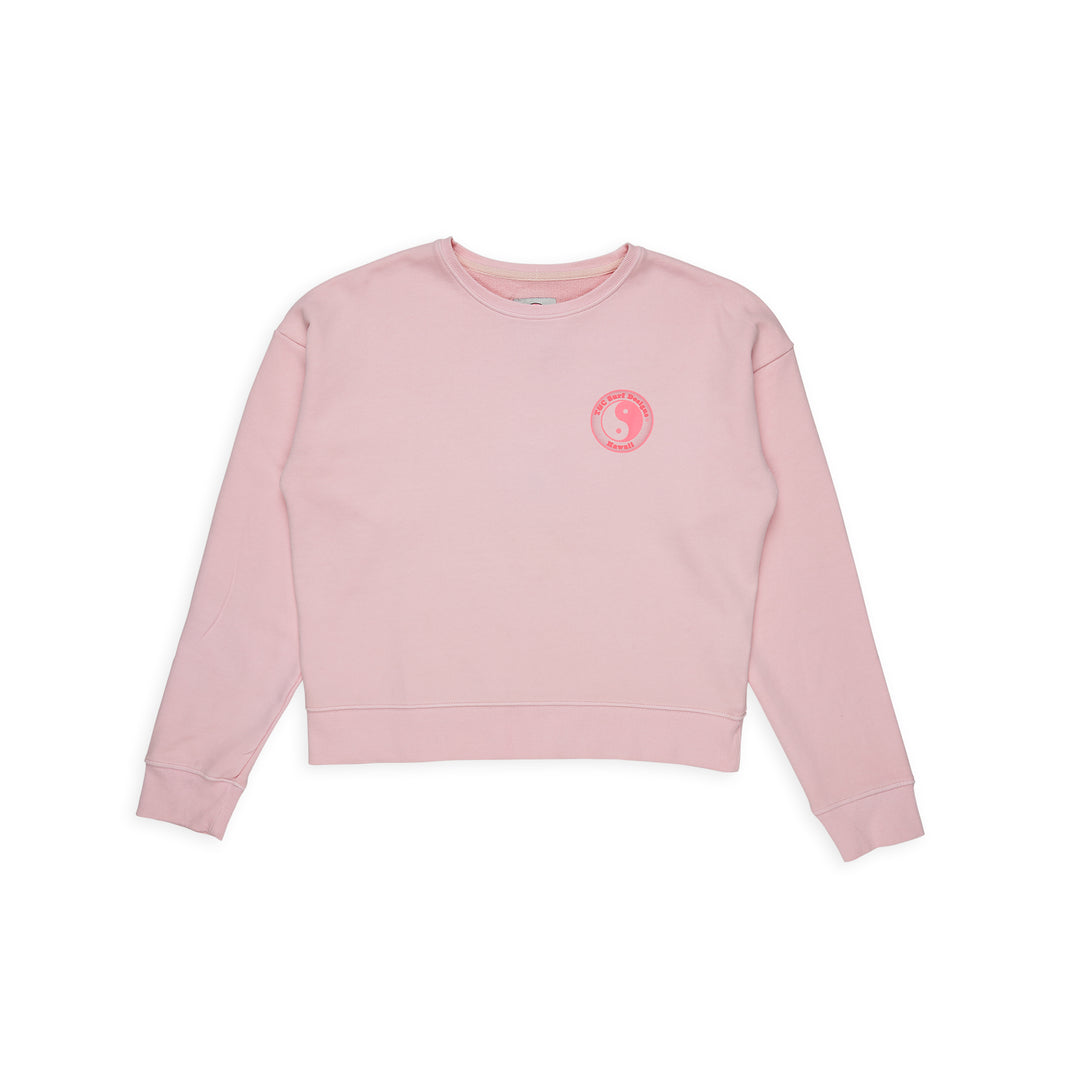 T&C Surf Designs Women YY Crew Sweat- Washed Rose