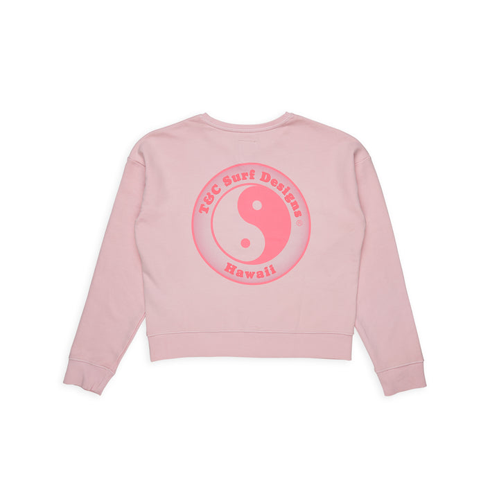 T&amp;C Surf Designs Women YY Crew Sweat- Washed Rose