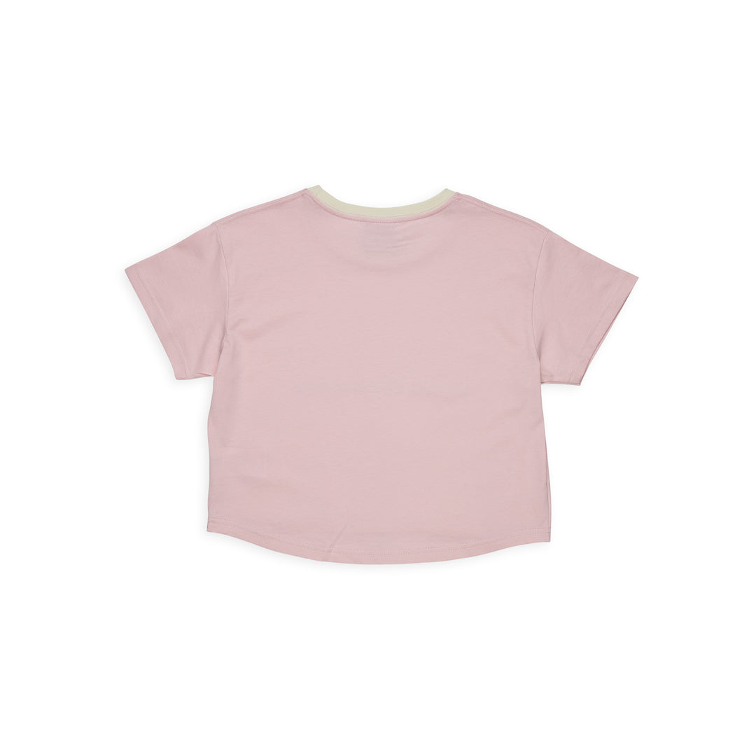 T&amp;C Surf Designs Crop Checky S/S Tee - Washed Rose