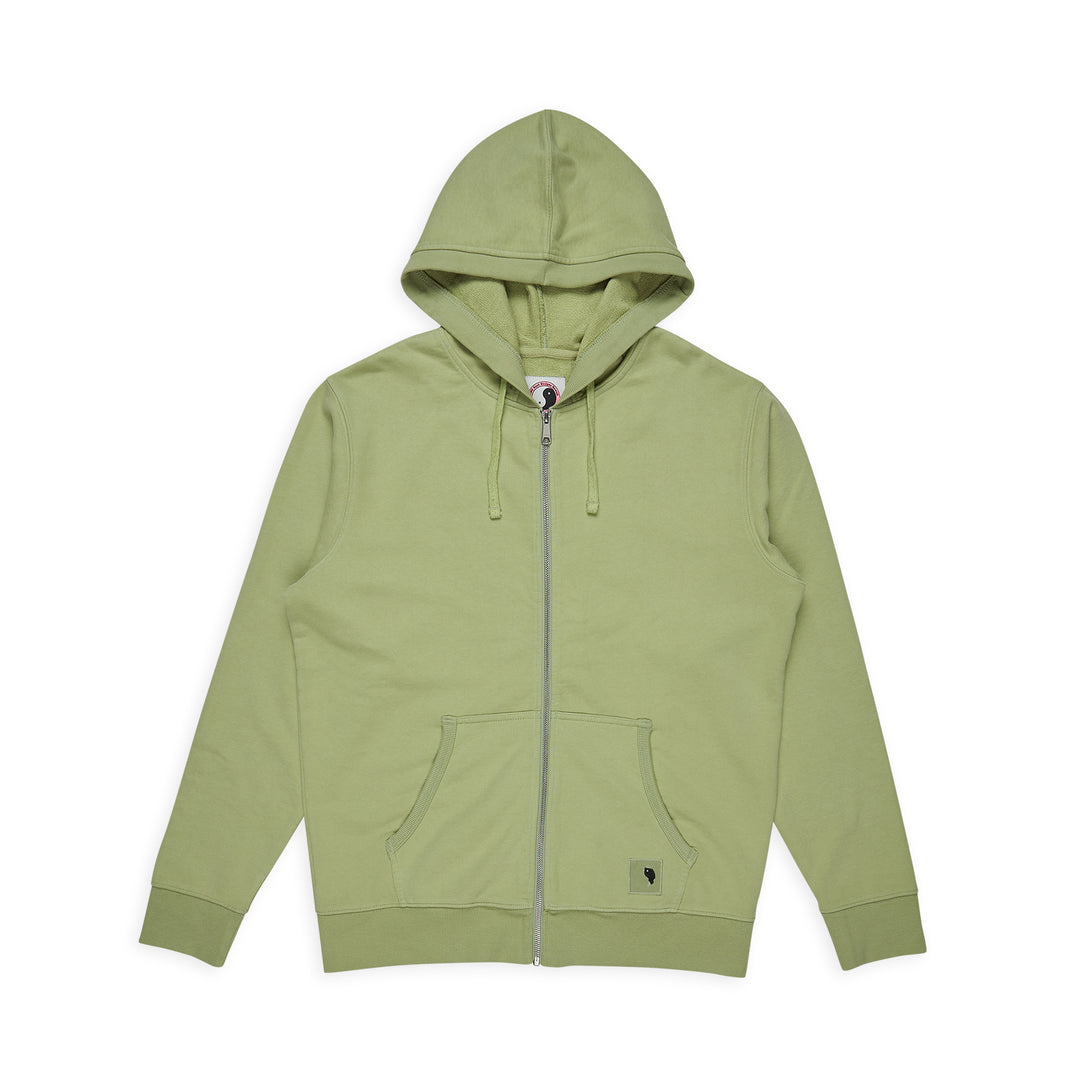 T&C Surf Designs Plain Full Zip Hooded - Sage