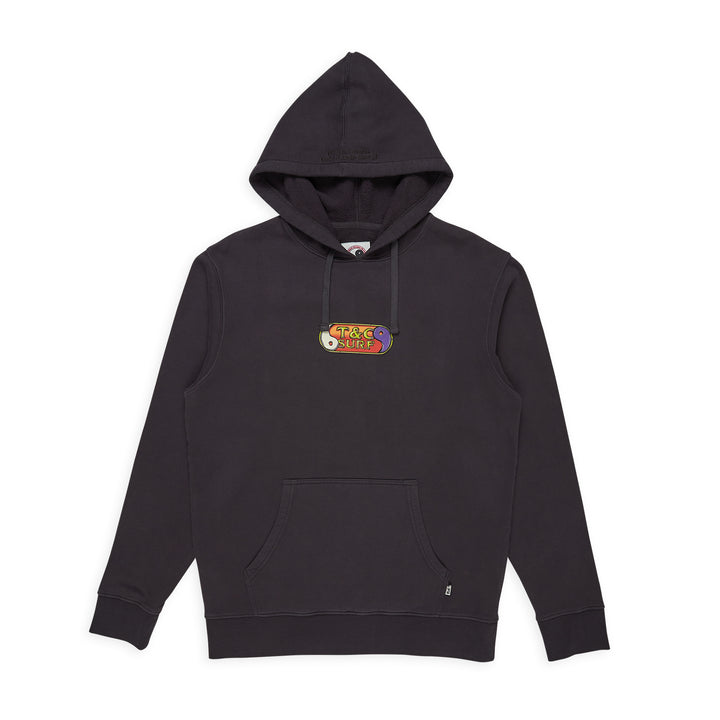 T&C Surf Designs 80'S Hooded Sweat - Washed Black