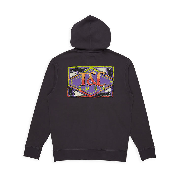 T&C Surf Designs 80'S Hooded Sweat - Washed Black