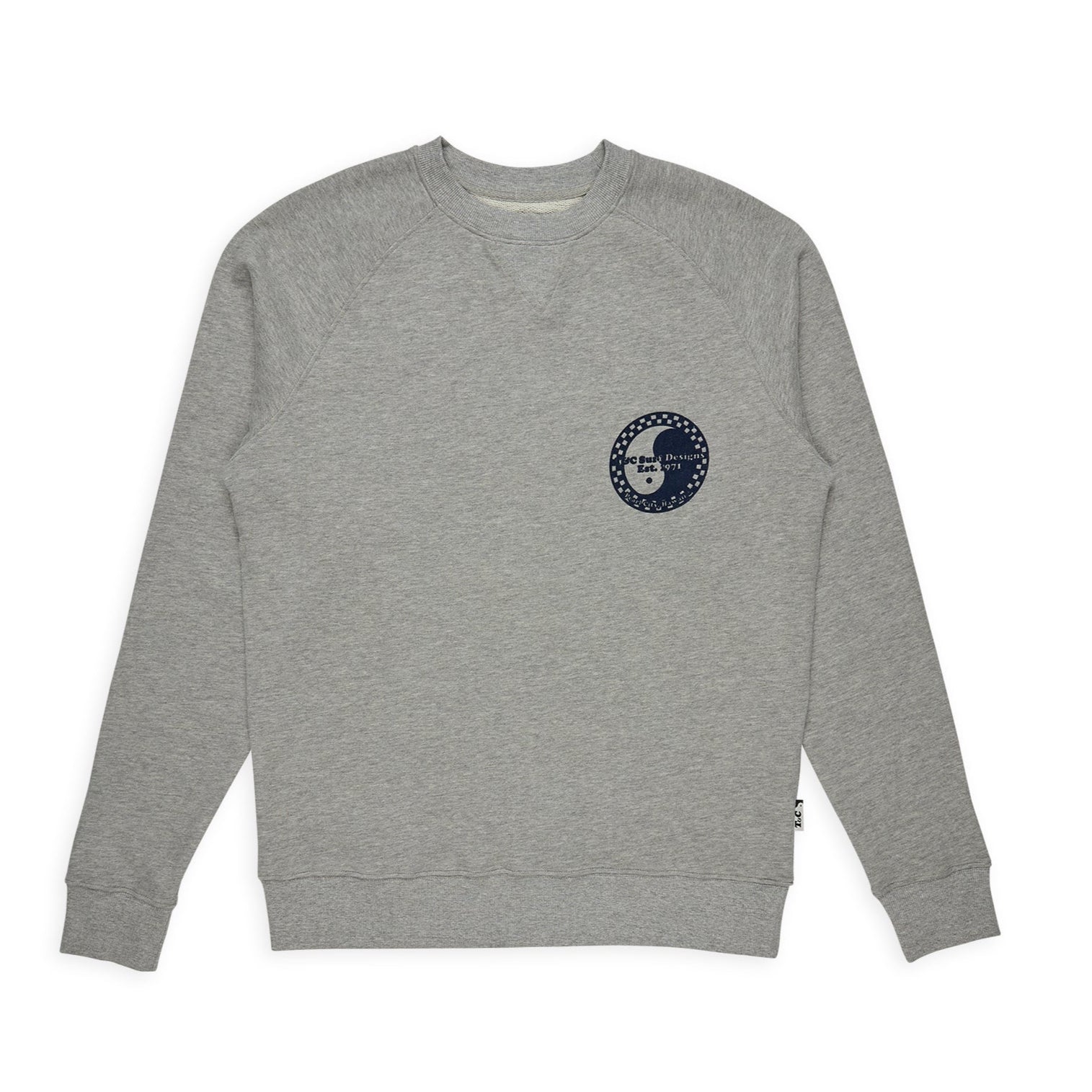 T&C Surf Designs Retro Crew Sweatshirt - Gray Heather