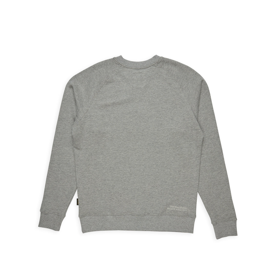 T&C Surf Designs Retro Crew Sweat - Grey Heather