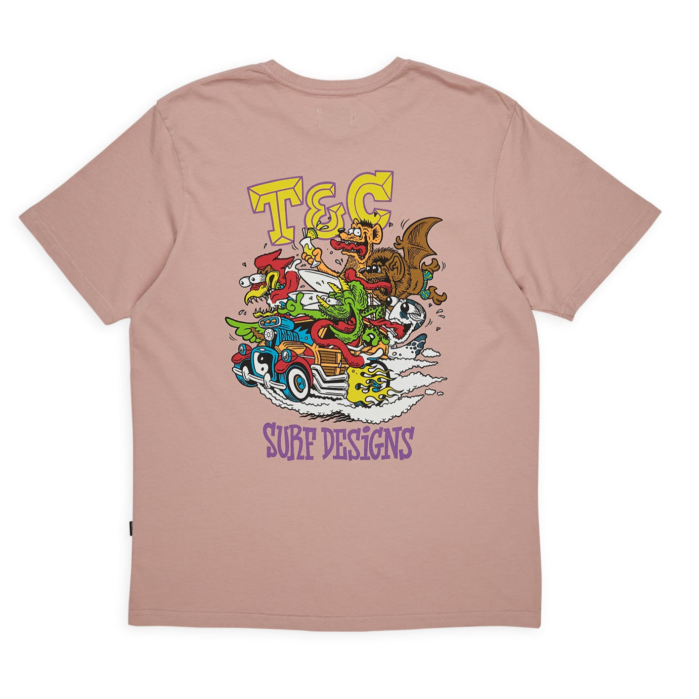 T&C Surf Designs Jon Fink Scene S/S T-Shirt - Dawn Mauve