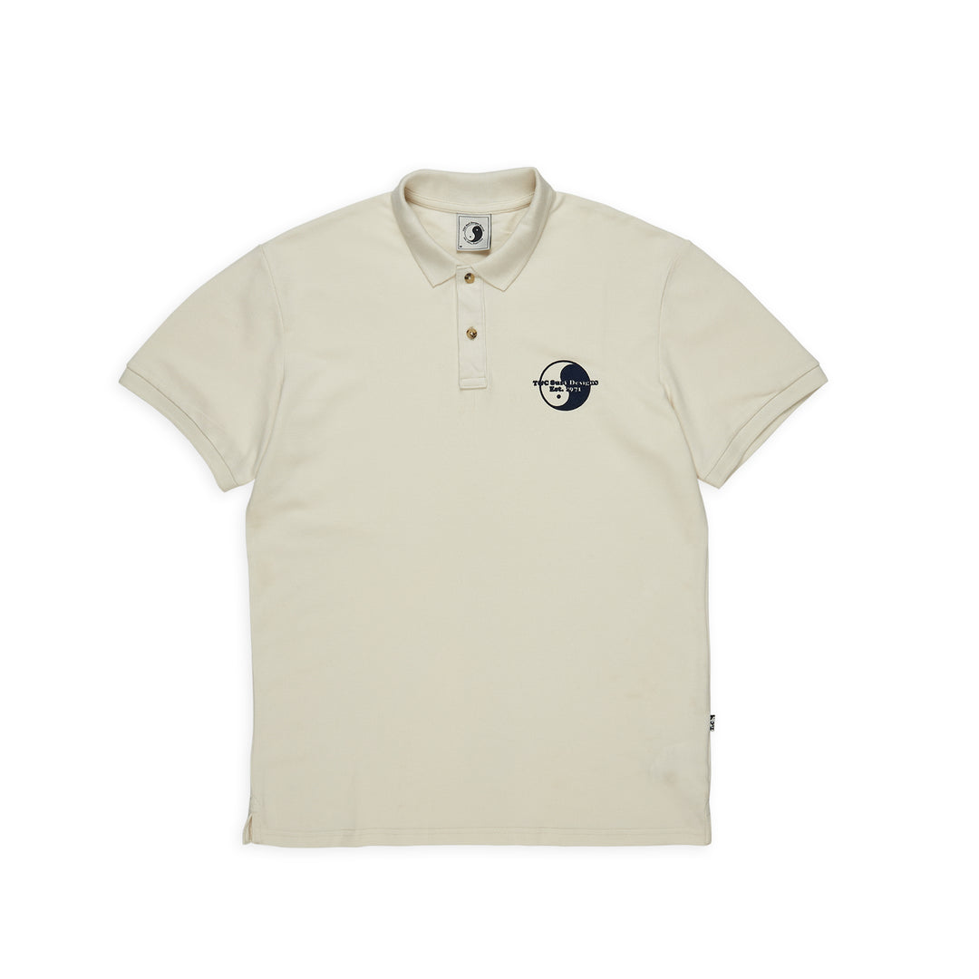 T&amp;C Surf Designs Plain S/S Polo - Off White