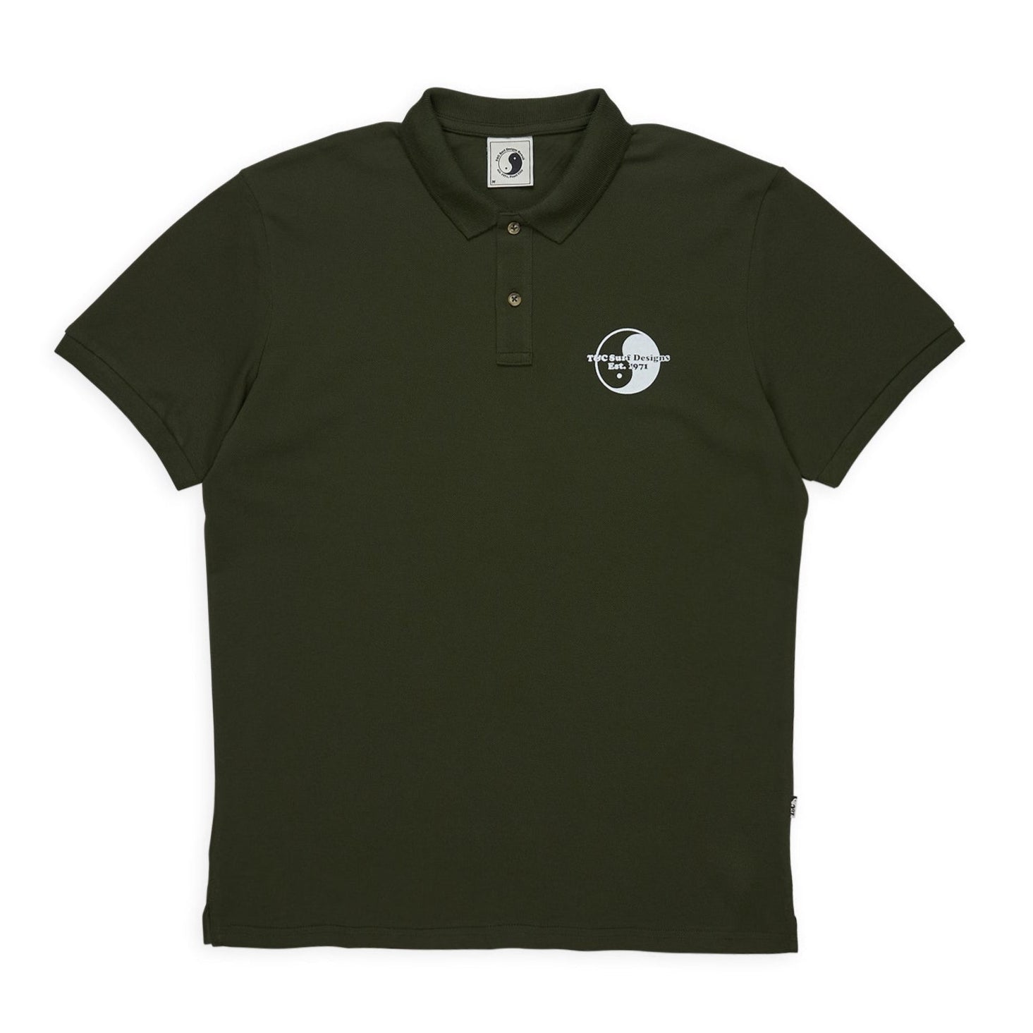 T&C Surf Designs Plain S/S Polo - Dark Military