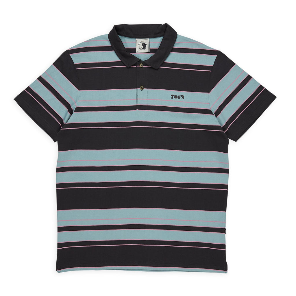 T&C Surf Designs RATM S/S Polo - Washed Black