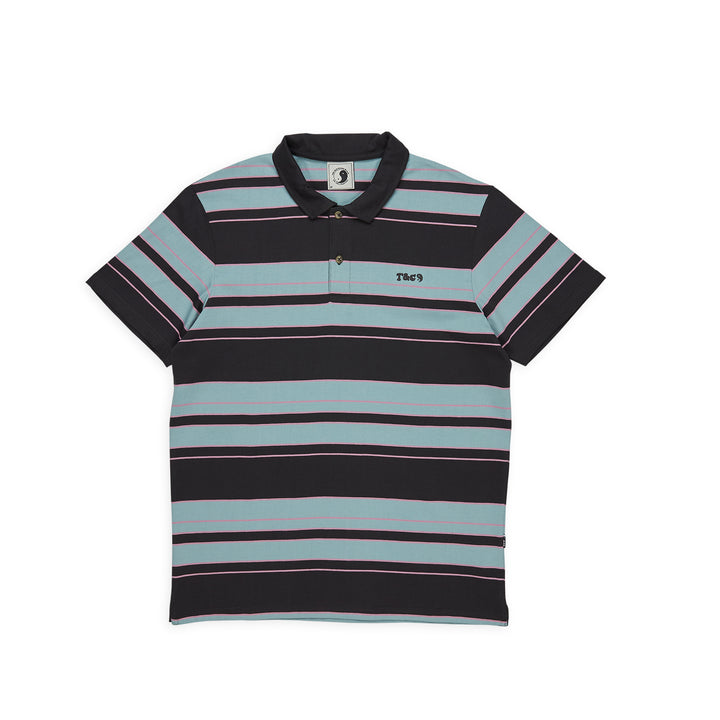 T&C Surf Designs RATM S/S Polo - Washed Black