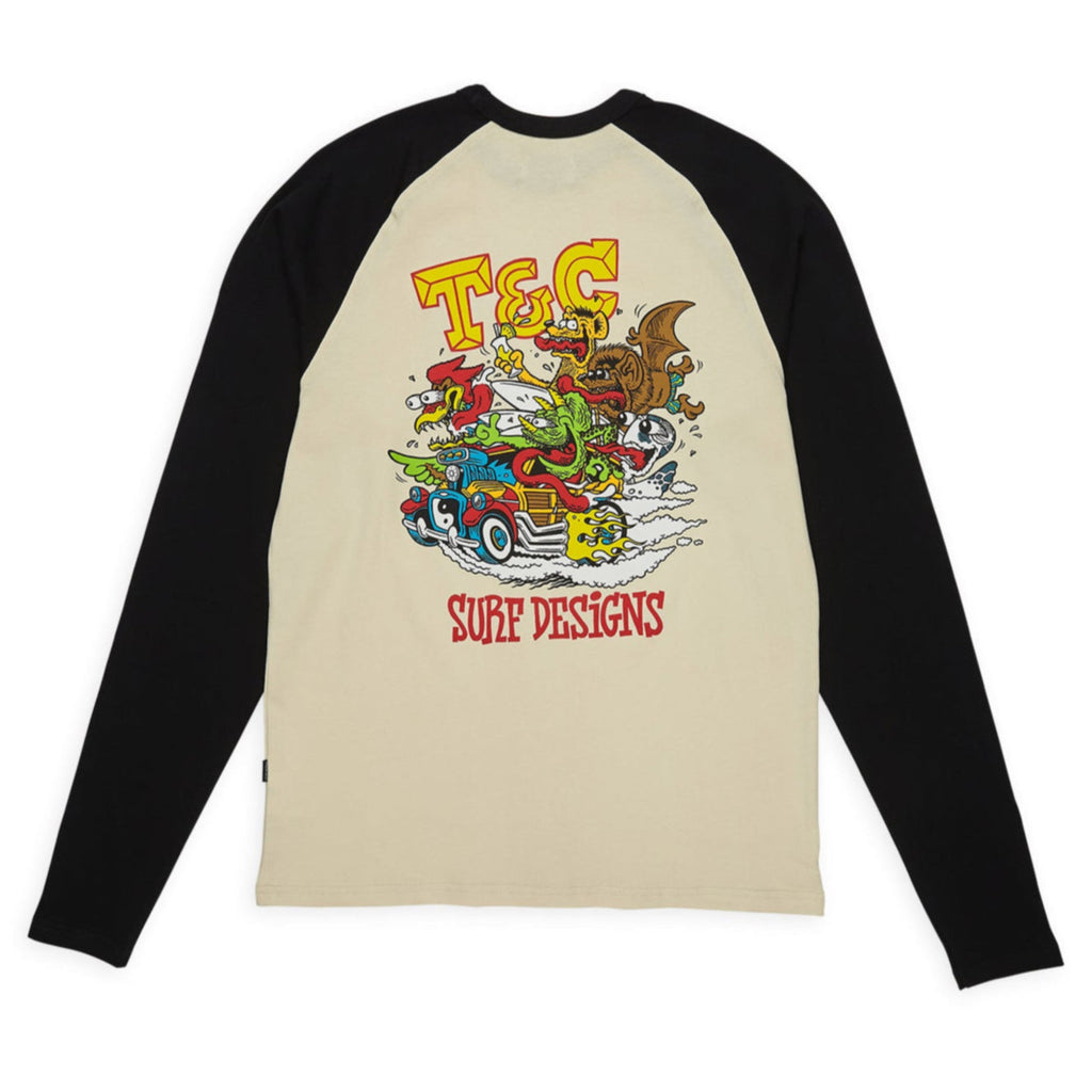 T&C Surf Designs Jon Fink L/S T-Shirt - Greige