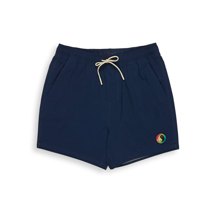 T&amp;C Surf Designs OG Elastic 16.5" Beach Short - Dark Navy