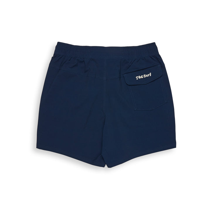 T&amp;C Surf Designs OG Elastic 16.5" Beach Short - Dark Navy