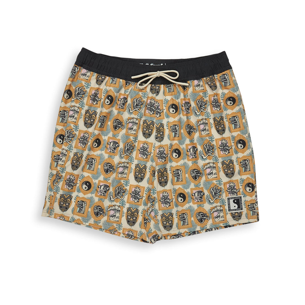 T&C Surf Designs Aloha Elastic 17.5" Beach Short - Greige