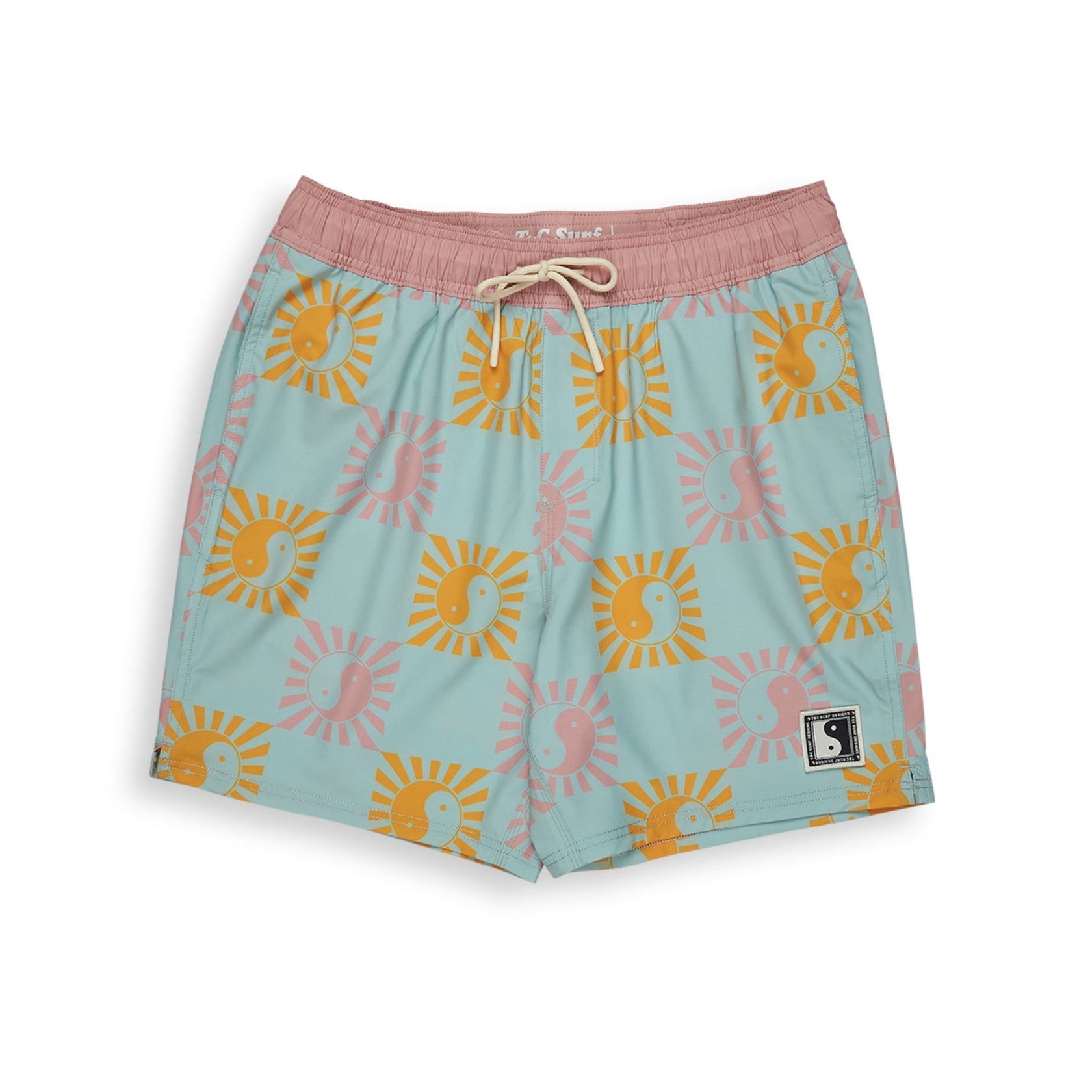 T&C Surf Designs Aloha Elastic 17.5" Beach Short - Used Blue