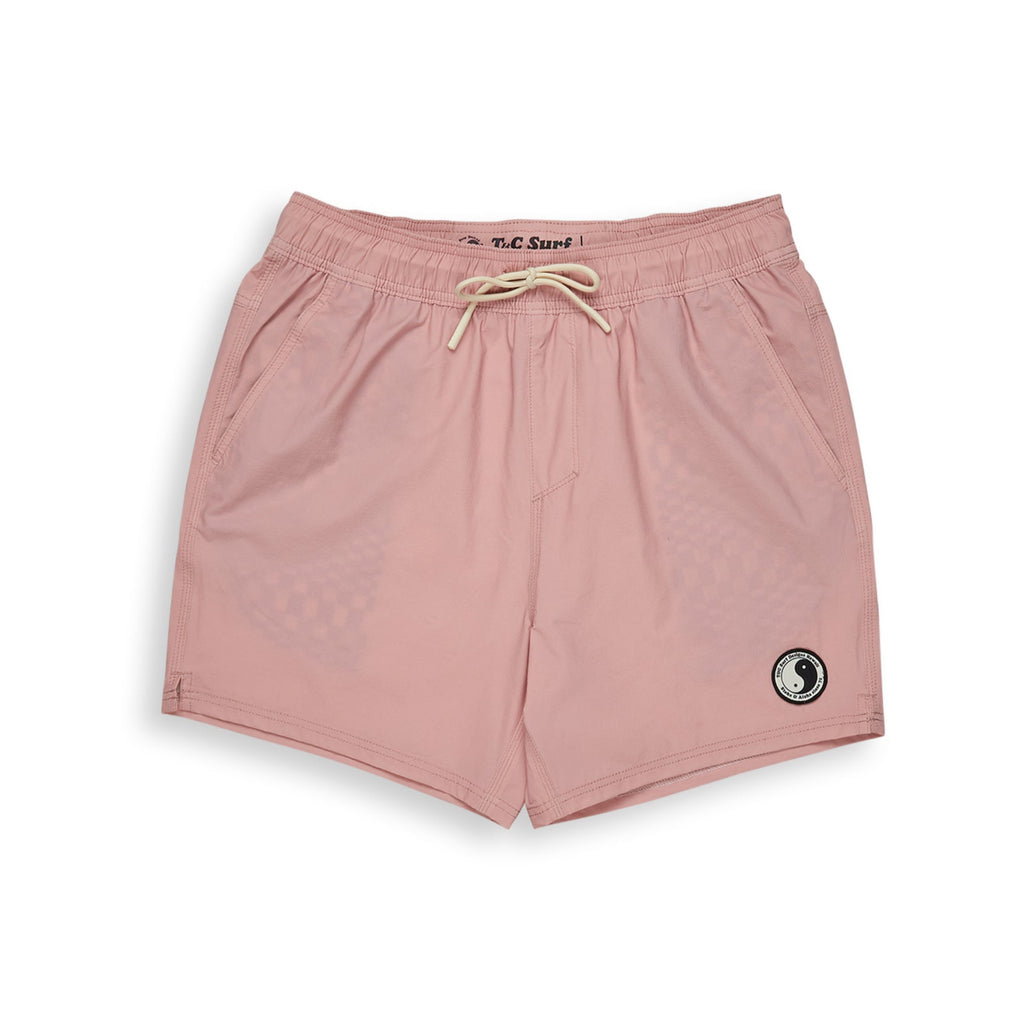 T&C Surf Designs OG Elastic 16,5" Beach Shorts - Dawn Mauve