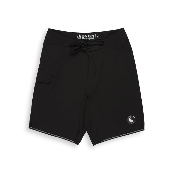 T&C Surf Designs Modern Scalop 21'' Bshort Black