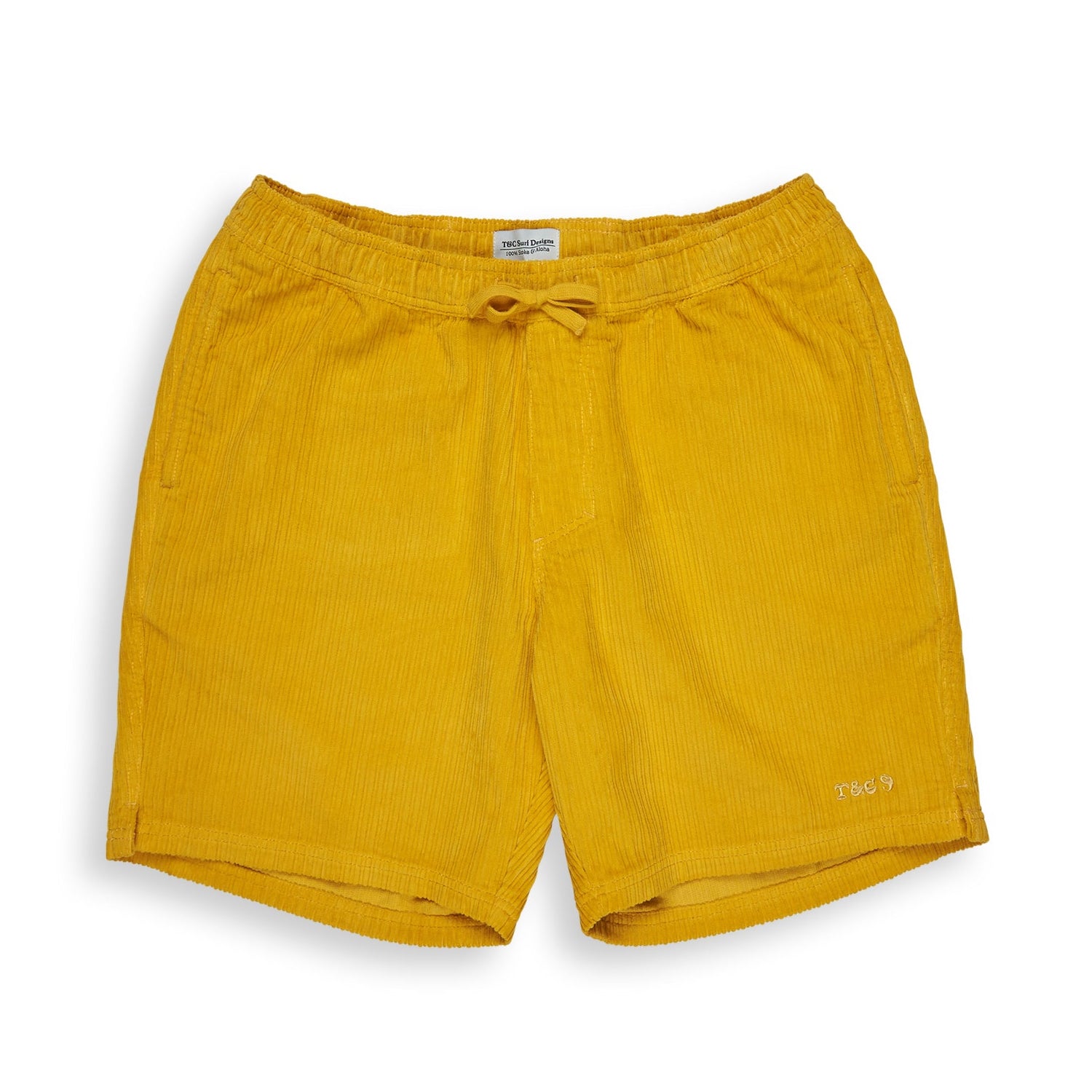 T&C Surf Designs Corduroy Beach Short 19'' - Washed Mustard