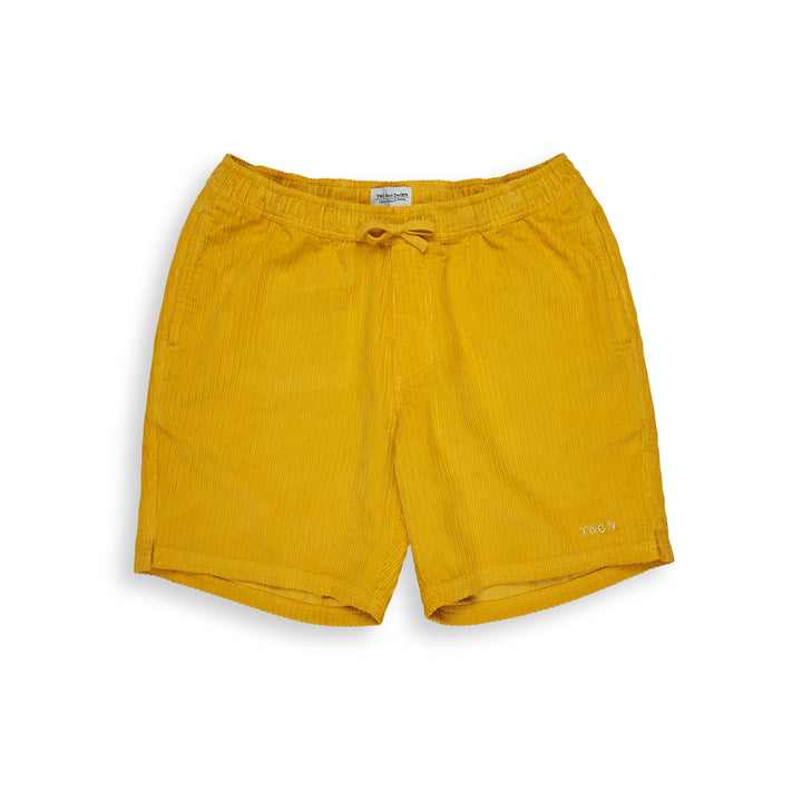 T&amp;C Surf Designs Corduroy Beach Short 19'' - Washed Mustard