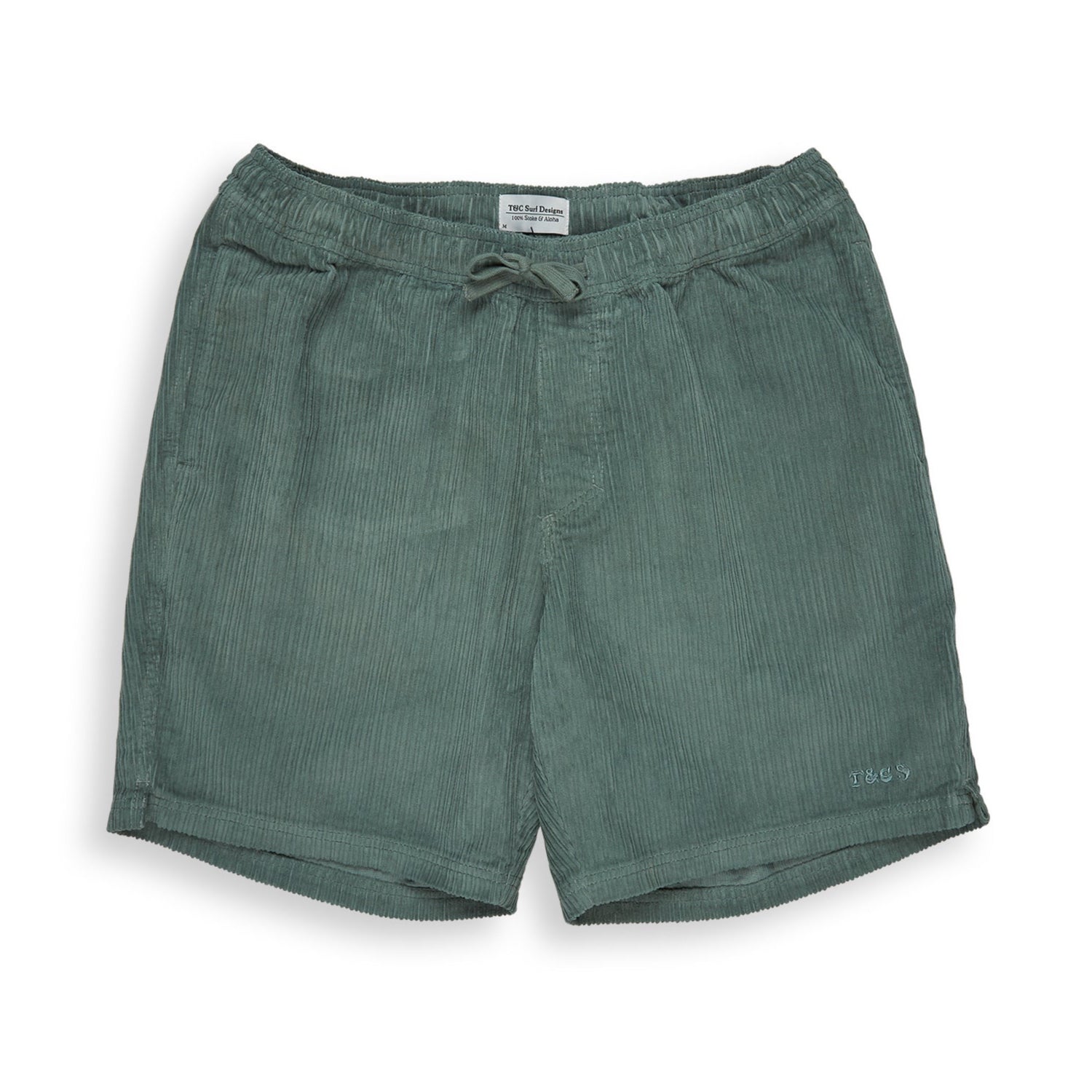 T&C Surf Designs Corduroy Beach Short 19'' - Gray Green