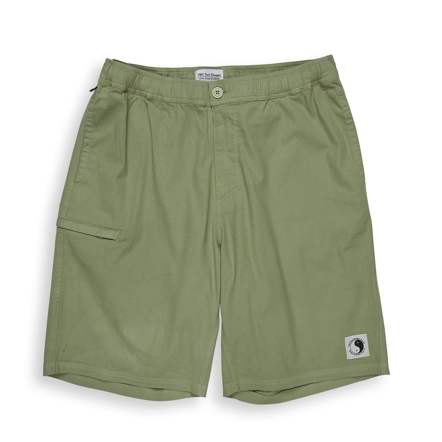 T&C Surf Designs Elastic Country Short 21'' - Sage