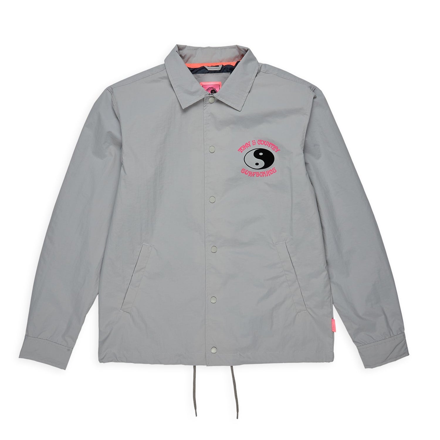 T&C Surf Designs Nylon Coach Jacket - Gray