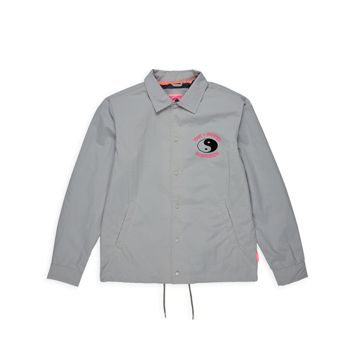 T&C Surf Designs Nylon Coach Jacket - Grey