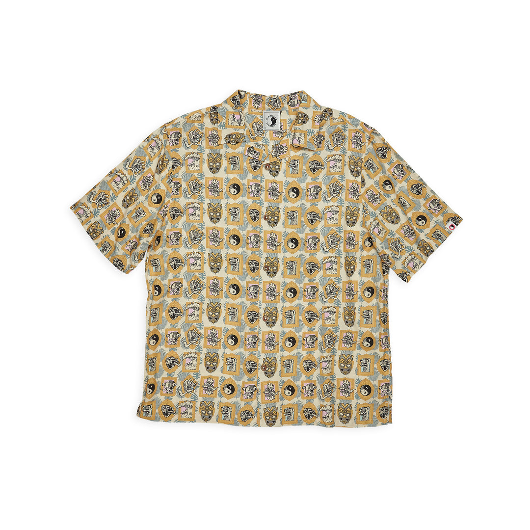 T&amp;C Surf Designs Aloha S/S Shirt - Greige Jon Frame