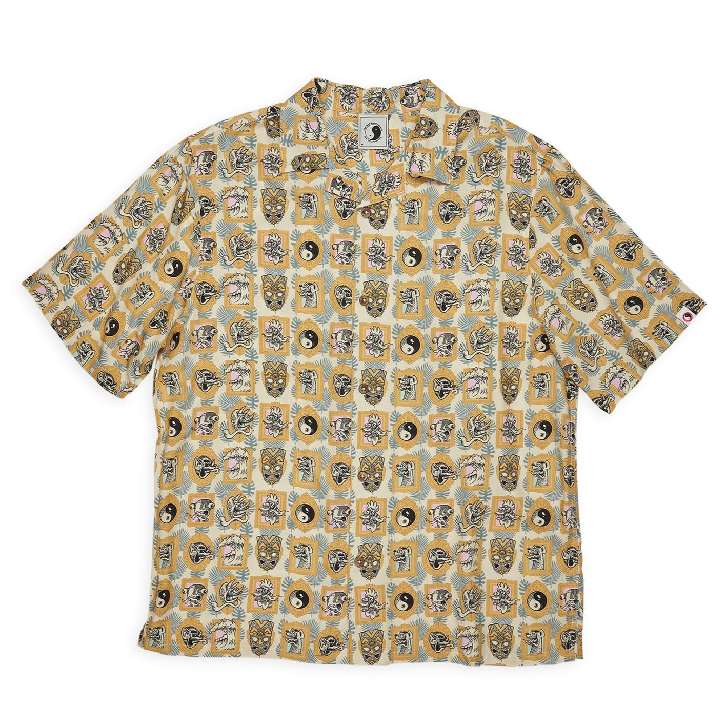 T&C Surf Designs Aloha S/S Shirt - Greige Jon Frame