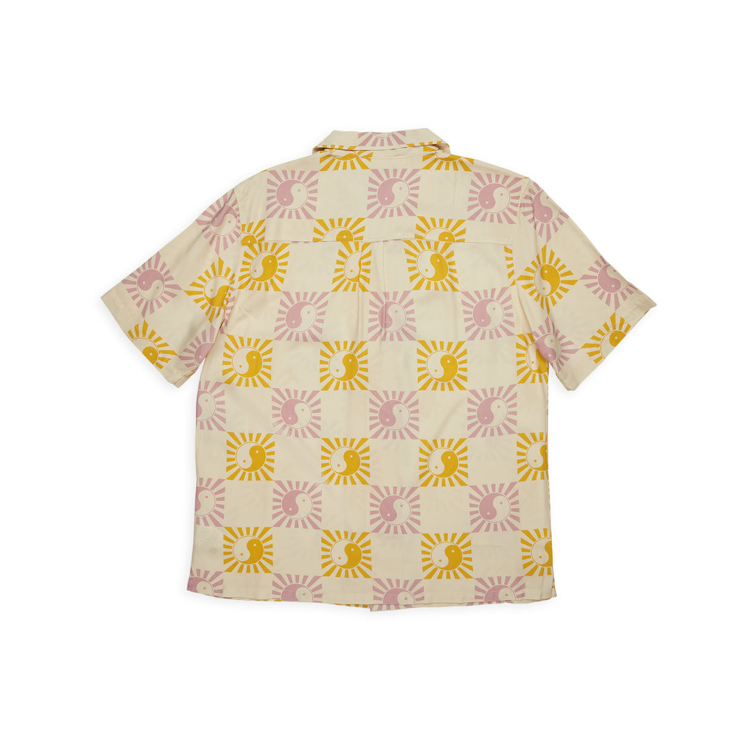 T&amp;C Surf Designs Aloha S/S Shirt - Dawn Mauve - Sun Check