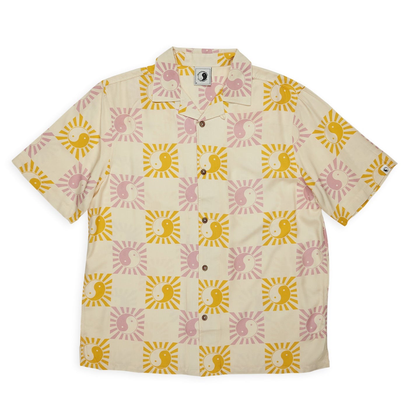 T&C Surf Designs Aloha S/S Shirt - Dawn Mauve - Sun Check