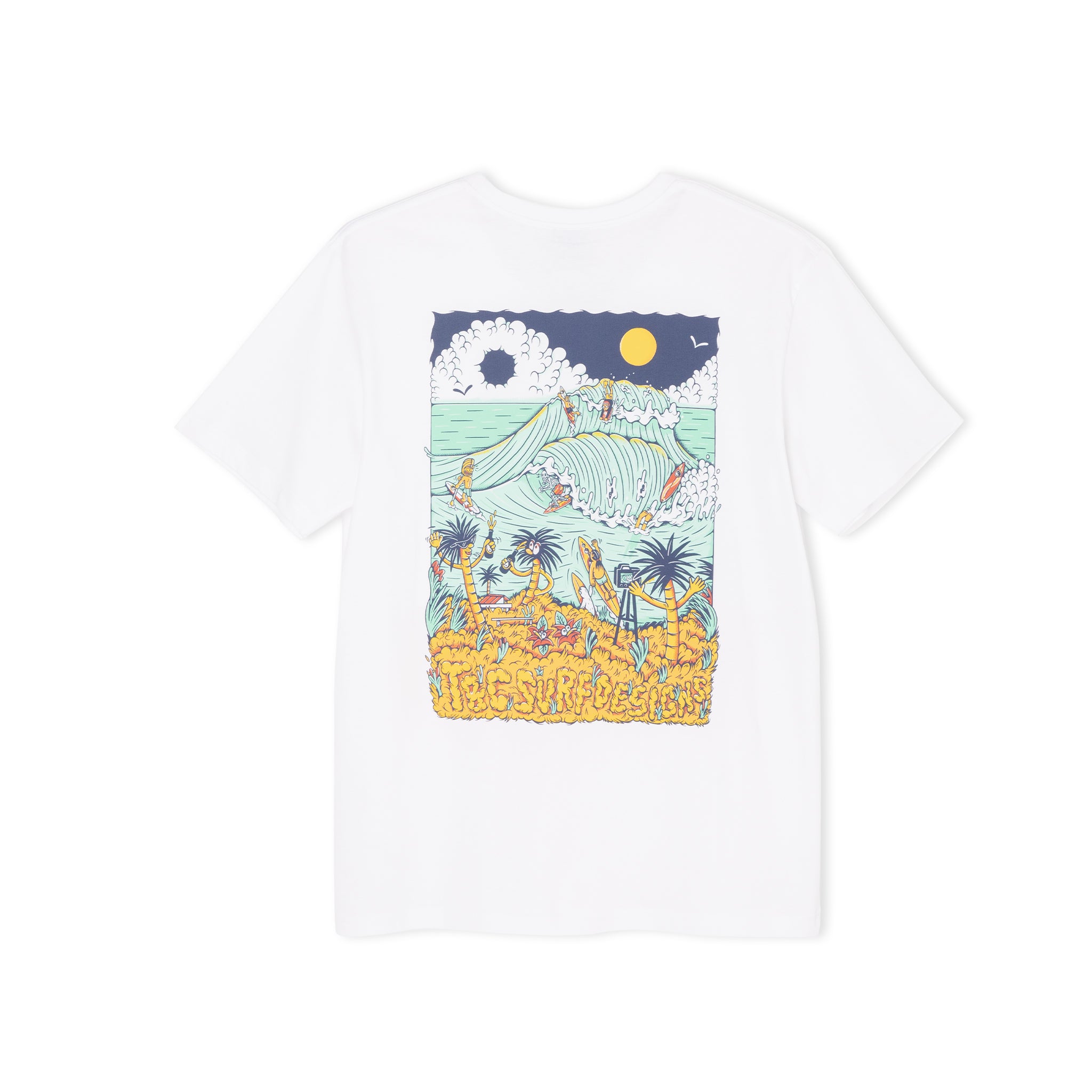 T&amp;C Surf Designs Kenny Scene S/S Tee-White