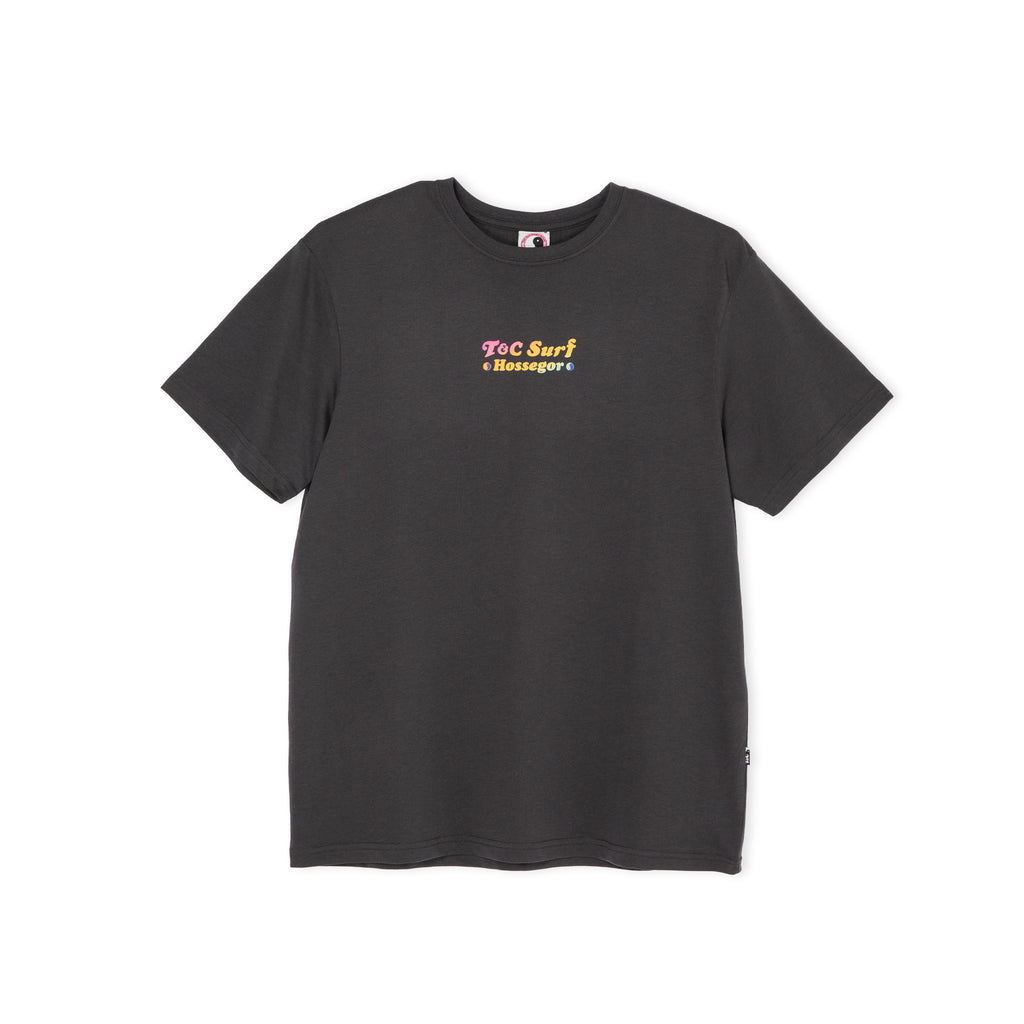 T-shirt de manga curta Destination da T&C Surf Designs - Preto Lavado